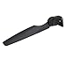 Voluxe Boat Rudder, Black Plastic Watercraft Plastic Rudder Canoe Accessory for Angling Boat
