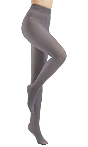 CozyWow Collants d'hiver en peluche pour femme - Parfait pour amincir les jambes - Faux translucide chaud - Polaire - Collants thermiques chauds - Legging thermo-épaissi, gris, L/XL Cover