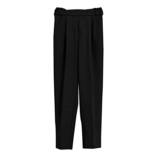 [アクアガレージ] aquagarage テーパードパンツ レディース 春 夏 秋 センタープレス ブラック Lのサムネイル