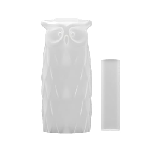 Molde artístico con forma de búho para jarrón, herramienta de silicona de alta calidad para manualidades, decoración del hogar y proyectos de arte de resina, molde de silicona ligero para joyas