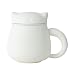 400ml/13.5oz Tea Separation Ceramic Tea Cup Lovers Lovely Office Home With Filter Mug-Frosted white