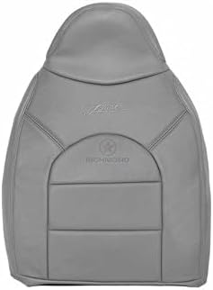 1999  2000 Ford F-350 F350 Lariat Crew-Cab pasajero lado Lean Back cubierta de asiento de piel, color gris