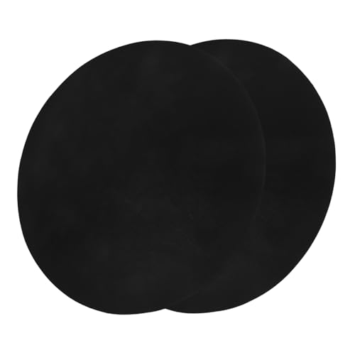 CIYODO 2pcs Nonstick Round BBQ Mats Reusable Barbecue Cooking Oil Pad for Easy Cleanup for Grilling Vegetables Fish and More Lightweight and Durable Barbecue Supplies