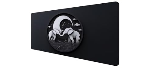 Tapis souris gaming XXL 900x400 grand format tapis bureau PC lune