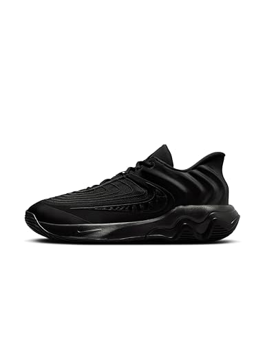 Nike Tênis de basquete unissex Giannis Immortality 4 para adultos, Preto/Preto/Preto, 2.5 Women/4 Men