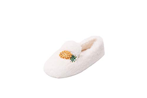 Girl's Fluffy Ballet Ballerina Flats Winter Warm Shoes Fuzzy Slip on House Slippers Indoor/Outdoor