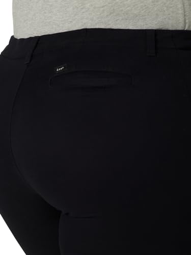 Lee Women's Plus Size Legendary 9" Chino Bermuda Short Black 22 Plus - image 3