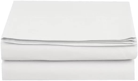 Juego de sábanas encimeras a granel  Sábana superior de microfibra cepillada  Serie 1800  Paquete de 2, sábanas planas solamente, sábanas planas