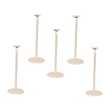 Gralara 5 Stück Puppenhalter Ständer Sammlerfiguren Präsentationshalter Gestell mit Stabilem PP Sockel für Sammlung Dekoration Puppenausstellung, 30 bis 38 cm für 45