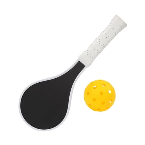 Oshhni Suministros de paletas de Pickleball Fibra de Carbono Nonslip Pickleball Raquet Raquet para Entrenamiento en Ejercicio al Aire Libre, Blanco