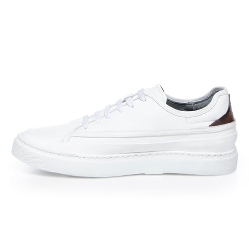 FRANCO CUADRA Mens Sneaker Bovine White Lace-Up4