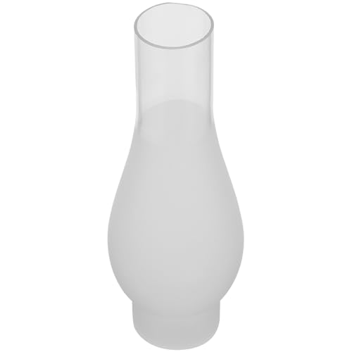 DOITOOL Abat-Jour en Verre Dépoli 5,5 CM pour Lampe à Pétrole, Protection Coupe-Vent, Accessoire d'Éclairage de Secours Intérieur, Cheminée de Lampe à...