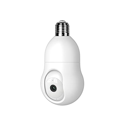 NU-SET Light Bulb Camera, Smart WiFi Home Security Camera with Pan-Tilt Panoramic View, 4MP, White by NU-SET - Image 3
