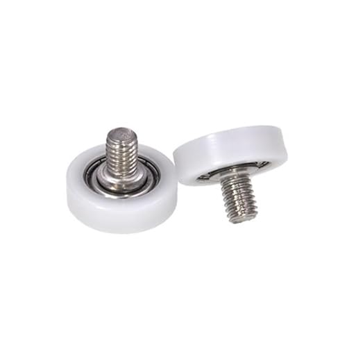 Rueda guía roscada BS69618-7C1L8M6 con rodamiento de plástico antidesgaste y deslizamiento suave