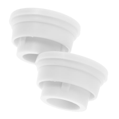 Tapones Blancos de Goma para Escalera de Piscina 2 Piezas