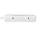 Masterplug BFG110N-MP Four Socket Long Extension Lead, 1 Metre, White
