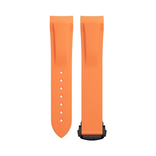 FKMBD �\�t�g�t���L�V�u�����o�[�E�H�b�`�o���h Omega Speedmaster Moonwatch Seamaster 300 AT150 PLANET OCEAN 600�p ���X�g�o���h 20/21/22mm �u���b�N ���E���h�o�b�N��, �I����