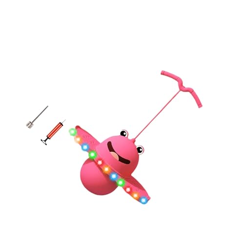 ICDKOYK Tabla de Salto con Pelota Pogo Jump Ball para Ejercicios, Asistente de Entrenamiento Corporal, Color Verde, Rosa, 38x80cm
