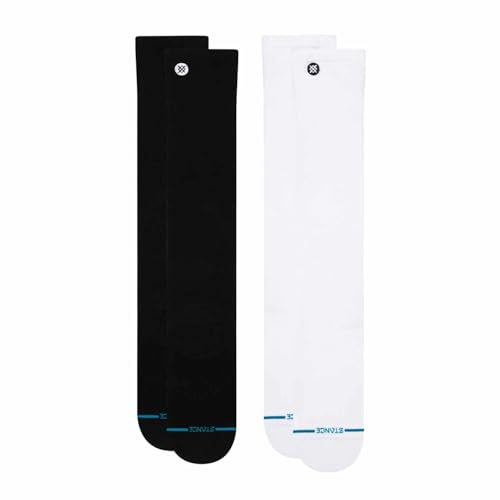 Image of Stance Unisex Icon Compression OTC Socks Bundle - Black & White, Large (2 Pairs)