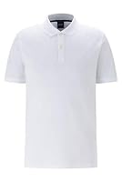 BOSS Mens Pallas Short Sleeve Polo Shirt, White, XX-Large