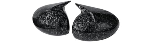 Coques de rétroviseur look carbone forgé pour Peugeot 107 Citroën C1 et Toyota Aygo 2005-2014