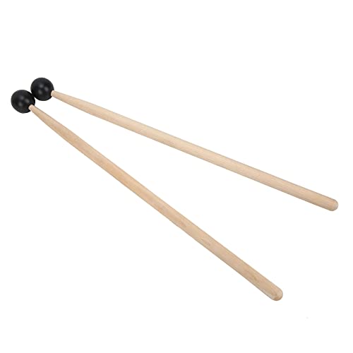 Baquetas para batería de madera maciza y mango antideslizante de goma, para músicos miniatura 6