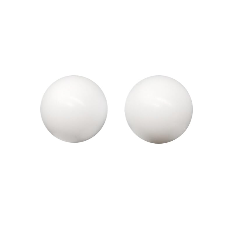 Diameter 3mm - 63mm PTFE Spheres PTFE Ball Diaphragm Pumps Seal Balls Valve Balls White (40mm,5 pcs)