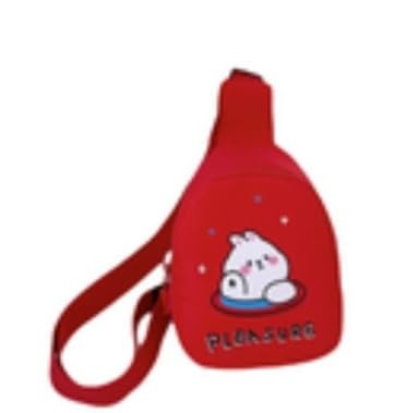 Cartoon Kids Chest Bag with Adjustable Straps - Playful and Practical Toddler Sling Bag (Red)-image-13