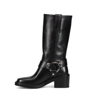 Frye Kate Harness 11” Leather Boots for Women - Mid Calf Boots with Signature Harness Detail, Leather Lining, and Rubber Outsole with 2” Heel2