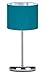 Produktbild Home Deco Tischlampe Türkis Lampe Leuchte aus Velours Vintage Modern E27 Designerlauchte 1-flammig N230-GL1