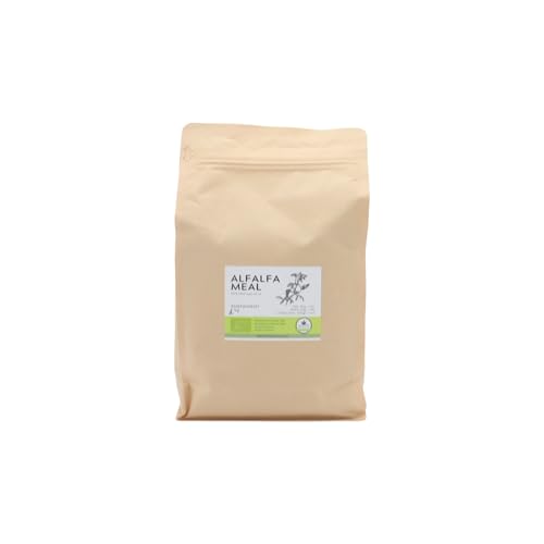 ALMICANNA: Bio Alfalfa Meal Farine d'alfalfa 100 % bio 1 kg – Engrais d'azote et booster de nutriments pour cannabis – Pour Living Soil & CompostTee