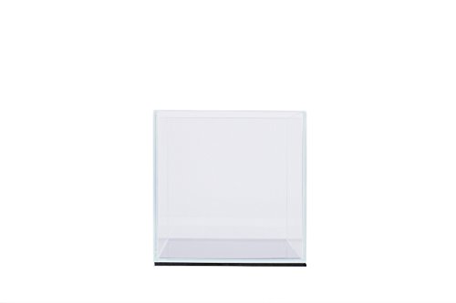 Ultum Nature Systems Ultra Clear Rimless Aquarium - Low Iron Glass Fish Tank with 45° Mitered Edges, 5mm-12mm Thick, Leveling Mat Included (16C, Cube, 1 Gallon)
