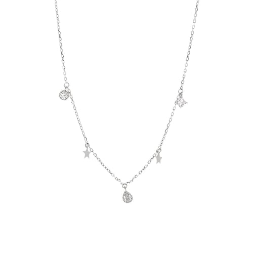 Colliers et pendentifs ronds en cristal pour femmes, bijoux de mariage chic et ras de cou