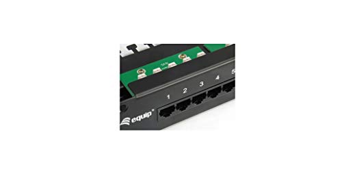 Panel de conexión Cat3 para solucionar el desorden de cables RDSI en rack 19 4