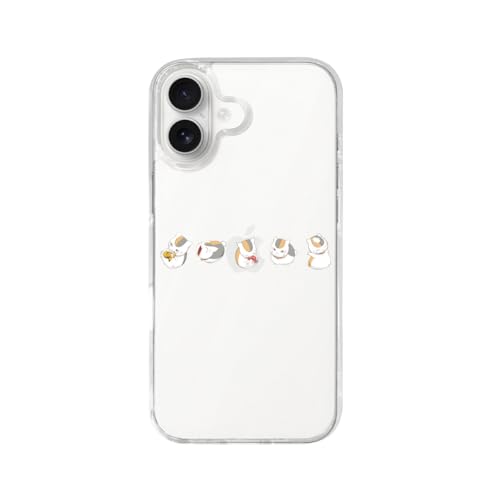 IPhone17用ケース 夏目友人帳 ニャンコ先生 猫 アニメ アイフォ17Air用ケース 透明 TPU スマホケース 軽量 おしゃれ 携帯カバー ワイヤレス充電対応
