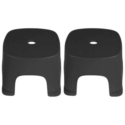 Kichvoe Shoe Changing Stool Lightweight Plastic Toddler Step Stool with Non-Slip Surface 6.3X7.7X6.3 Inches Compact Foot Step for Bathroom Toilet...