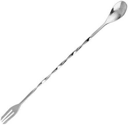 Anything & Everything Double Head Cocktail Drink Mixer Muddler Stirrer Stirring Mixing Spoon Ladle Stainless Steel Home Bar