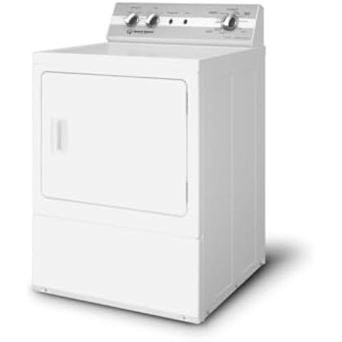 Speed Queen DC5003WE 27" Electric Dryer with 7 cu. ft. Capacity, Galvanized Cylinder, Reversible Door, 220 CFM Exhaust Fan, in White