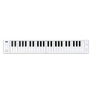 Blackstar FP-49 Touch 49 Touches Touch Sensitive Blanc Portable Pliable Piano numérique par Blackstar Contrôleur MIDI USB avec batterie rechargeable - Les Beatles, Paul McCartney, John Lennon, RIngo Starr, George Harrison