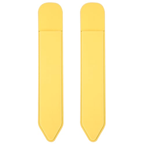 Image of MoKo Pencil Case Holder Sticker for Apple Pencil, 2Pcs Light Yellow | Elastic Pencil Pocket Pouch, Adhesive Sleeve, Attached to iPad Case, For Pro /USB-C /1st /2nd Gen and Similarly Stylus Pens