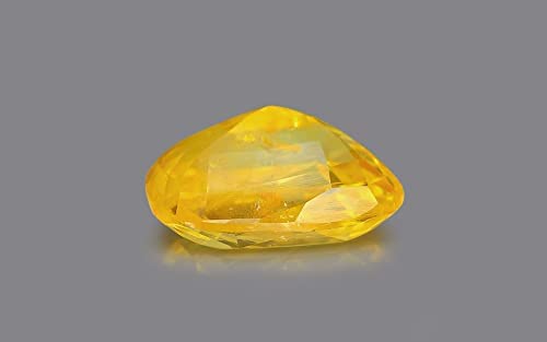 Saphir jaune Pukhraj certifié GGTL, cadeau précieux d'exception AAA++ - 3