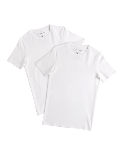 Pact Men's Organic Cotton Crew Undershirt 2-Pack White