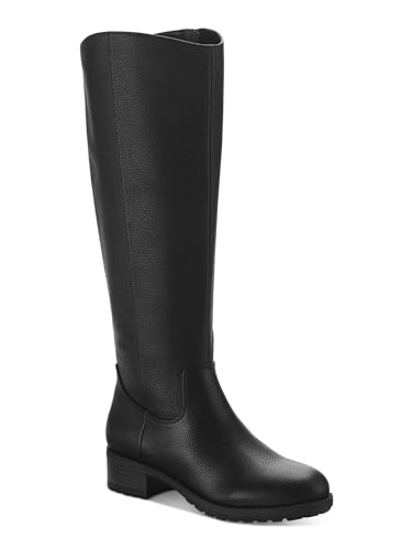 Style & Co. Womens Graciee Faux Leather Knee-High Boots Black 10 Medium (B,M)