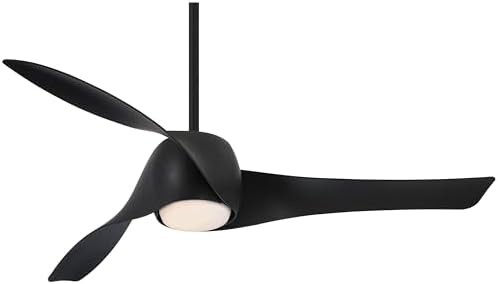 MINKA-AIRE F803DL-CL Artemis - 58 Inch Smart Ceiling Fan with LED Light Kit in Coal Finish with Etched Opal Glass
