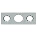 Deltana SP7FBR26D Strike Plate For 7" Flush Bolt, Satin Chrome Finish