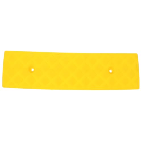 Tapete rampa para autos de caucho amarillo miniatura 1