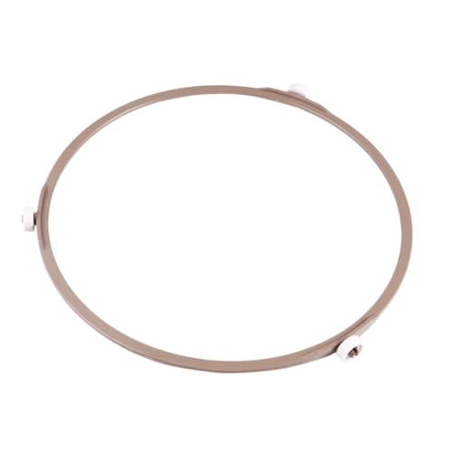 PHENOFICE Microwave Oven Turntable Holder and Support Ring with 1.4cm Large Plastic Rollers, 2pcs Set for Glass Plate Tray Replacement and Rotary Support in Home Microwaves