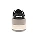 Levi's Womens La Jolla Synthetic Leather Casual Lace Up Sneaker Shoe, White/Cement/Black, 10 M