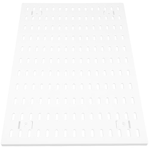 Tablero perforado blanco organizador de pared de plastico sin taladro para casa