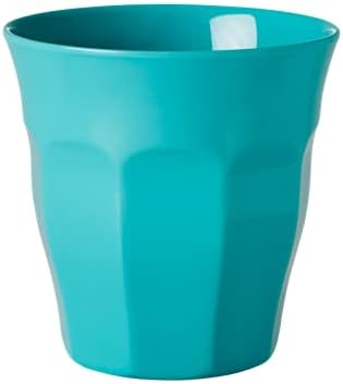 Rice Melamine Cup Aqua - Medium Solid Plain Colour